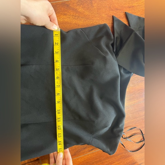 Eliza J Bow Trim One-Shoulder Gown - Size 10 - Picture 6 of 8